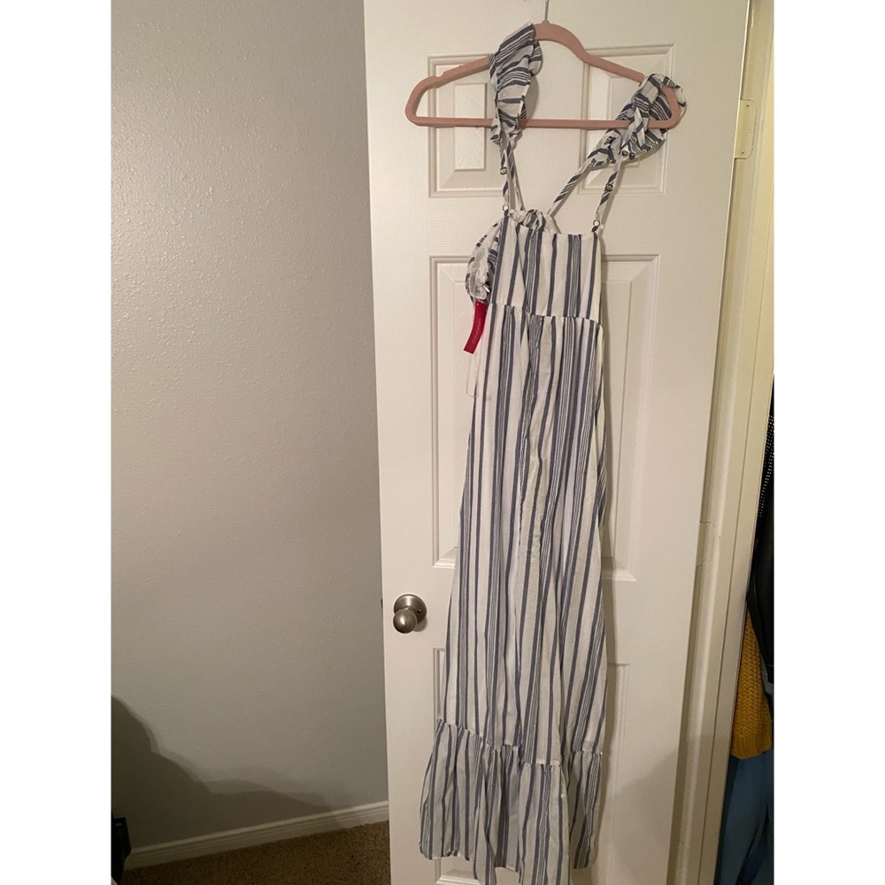 Striped long summer dress